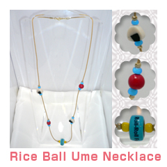 Rice Ball Ume Necklace